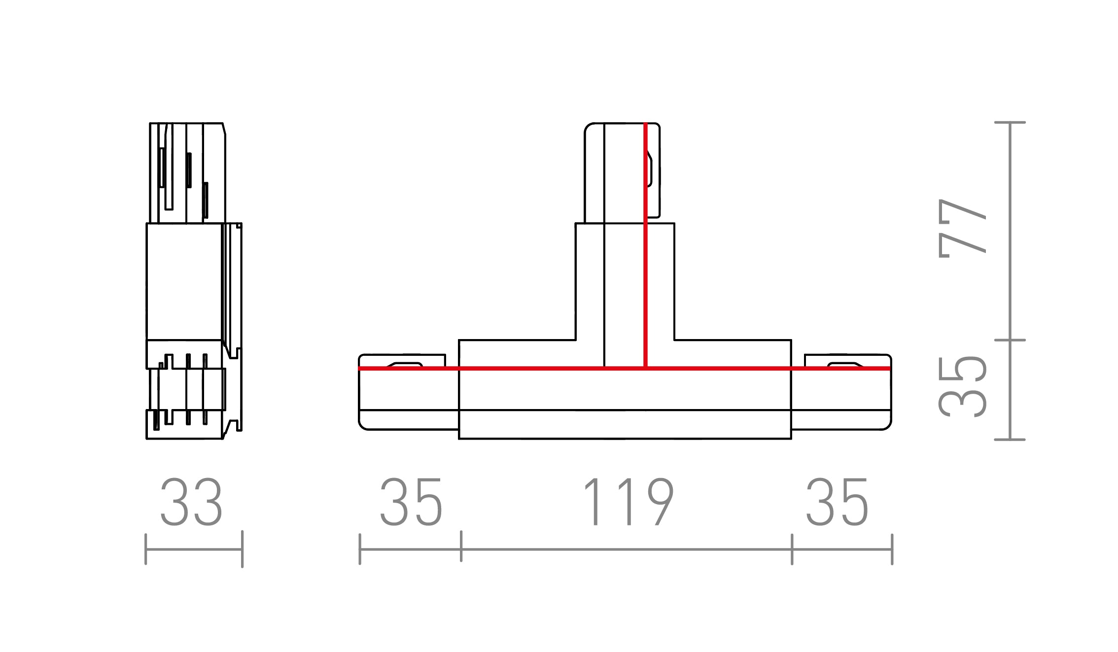 EUTRAC T CSATLAKOZÓ BAL - Product sketch