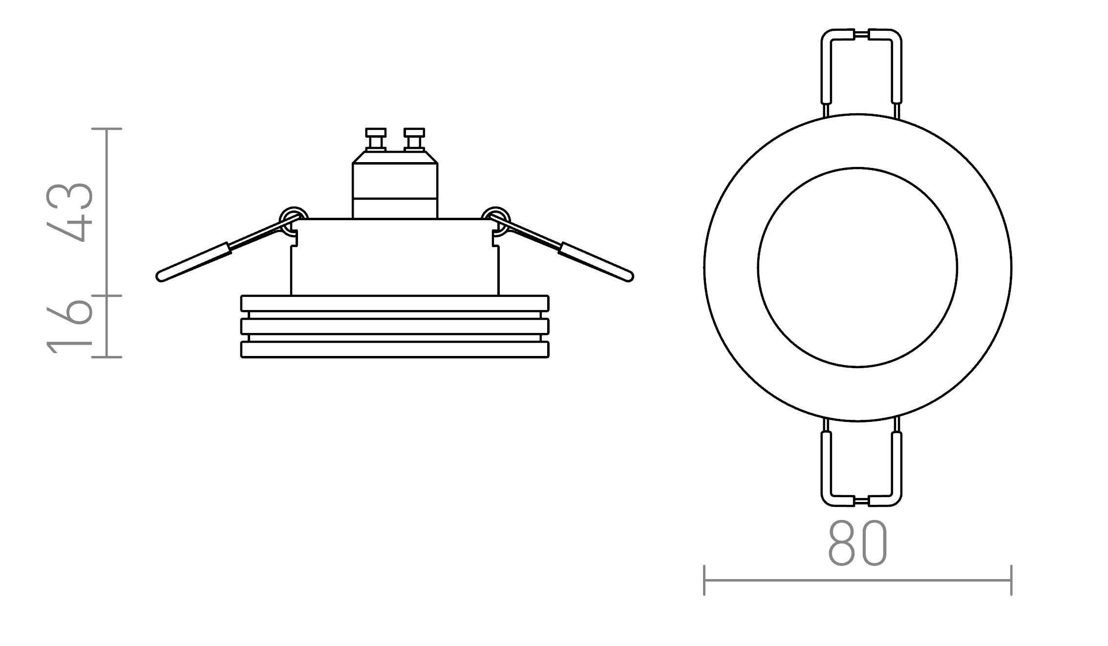 REWA  fest lampe - Product sketch