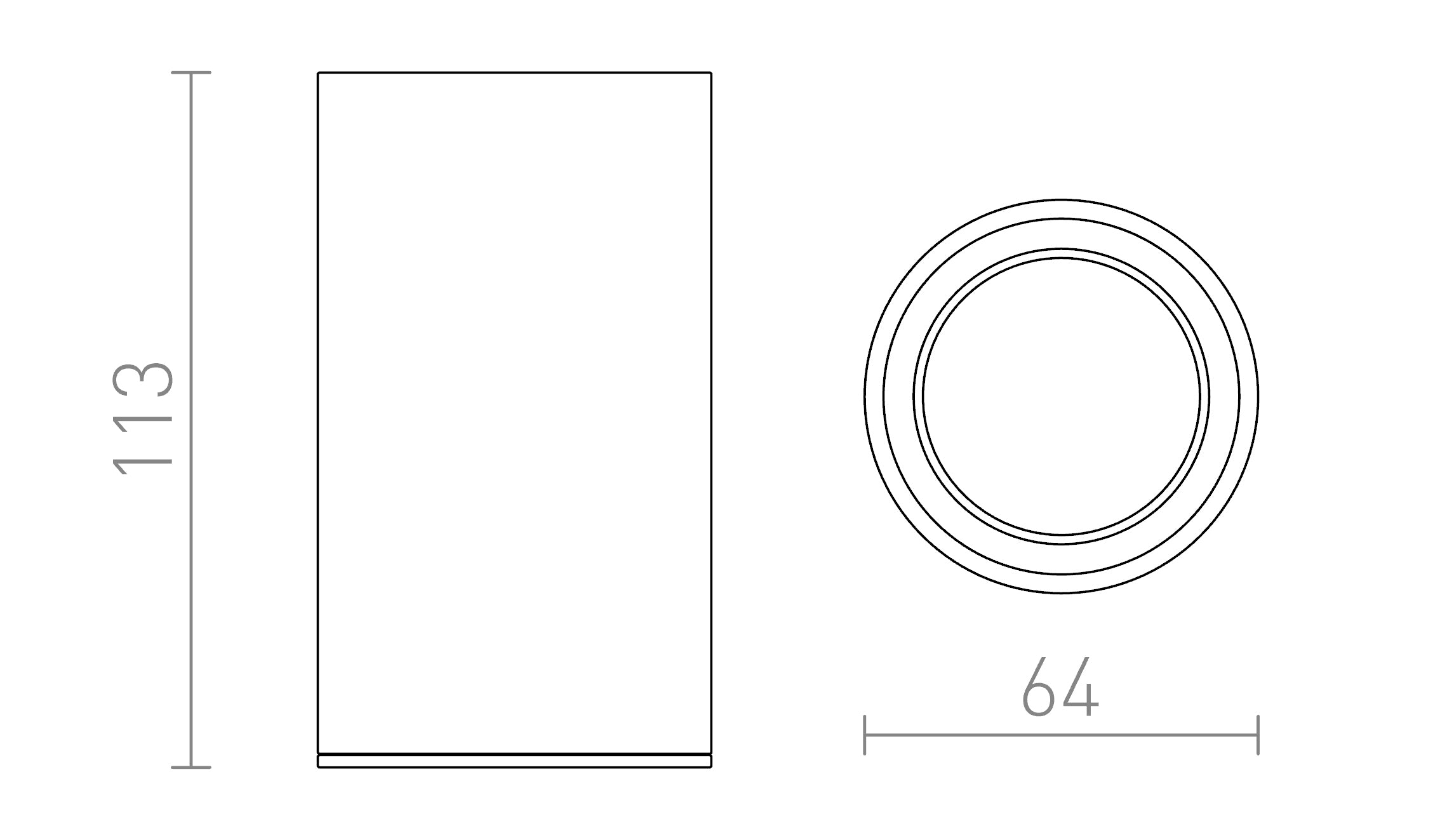 MOMA  stropna lampa - Product sketch
