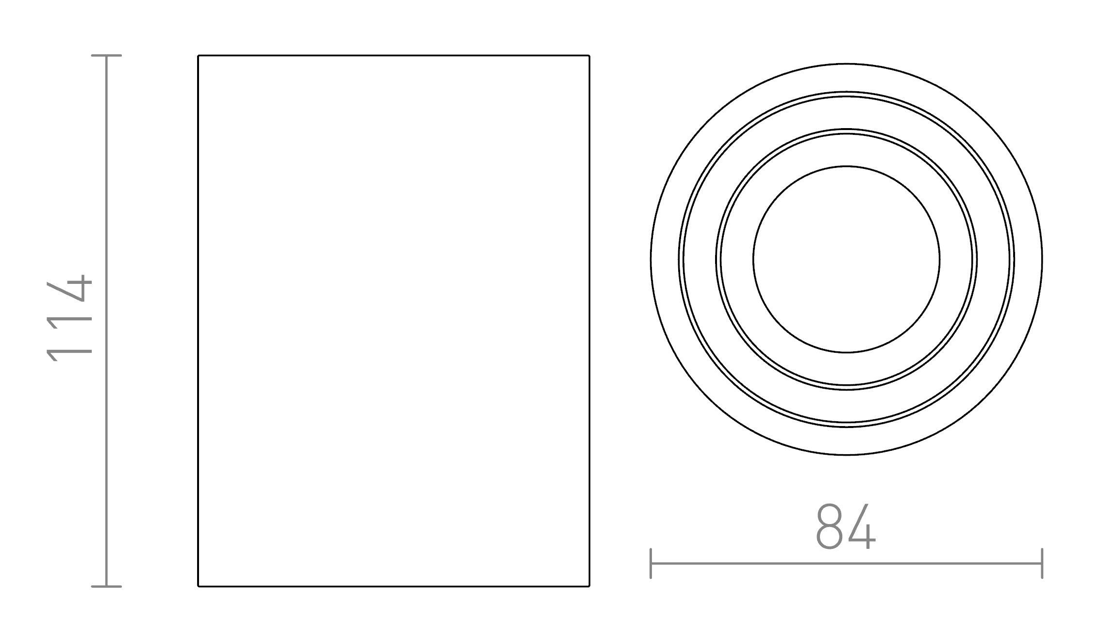MOMA CEILING WITH TILT-FUNCTION - Product sketch