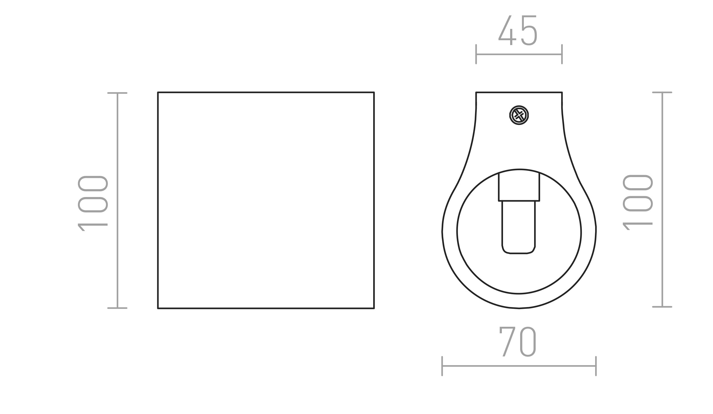 GINA S FALI LÁMPA - Product sketch
