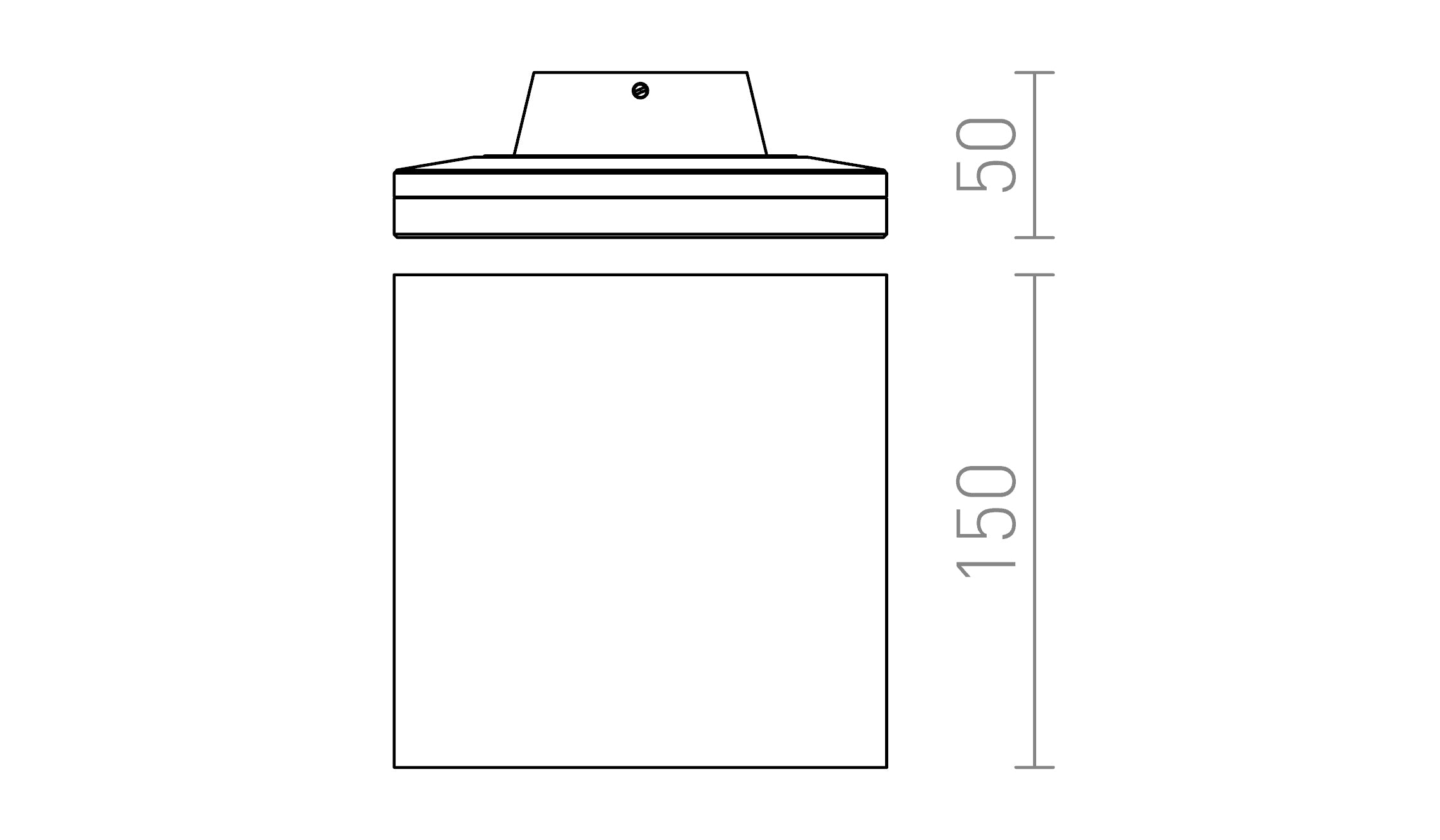 ATHI  wall lamp - Product sketch