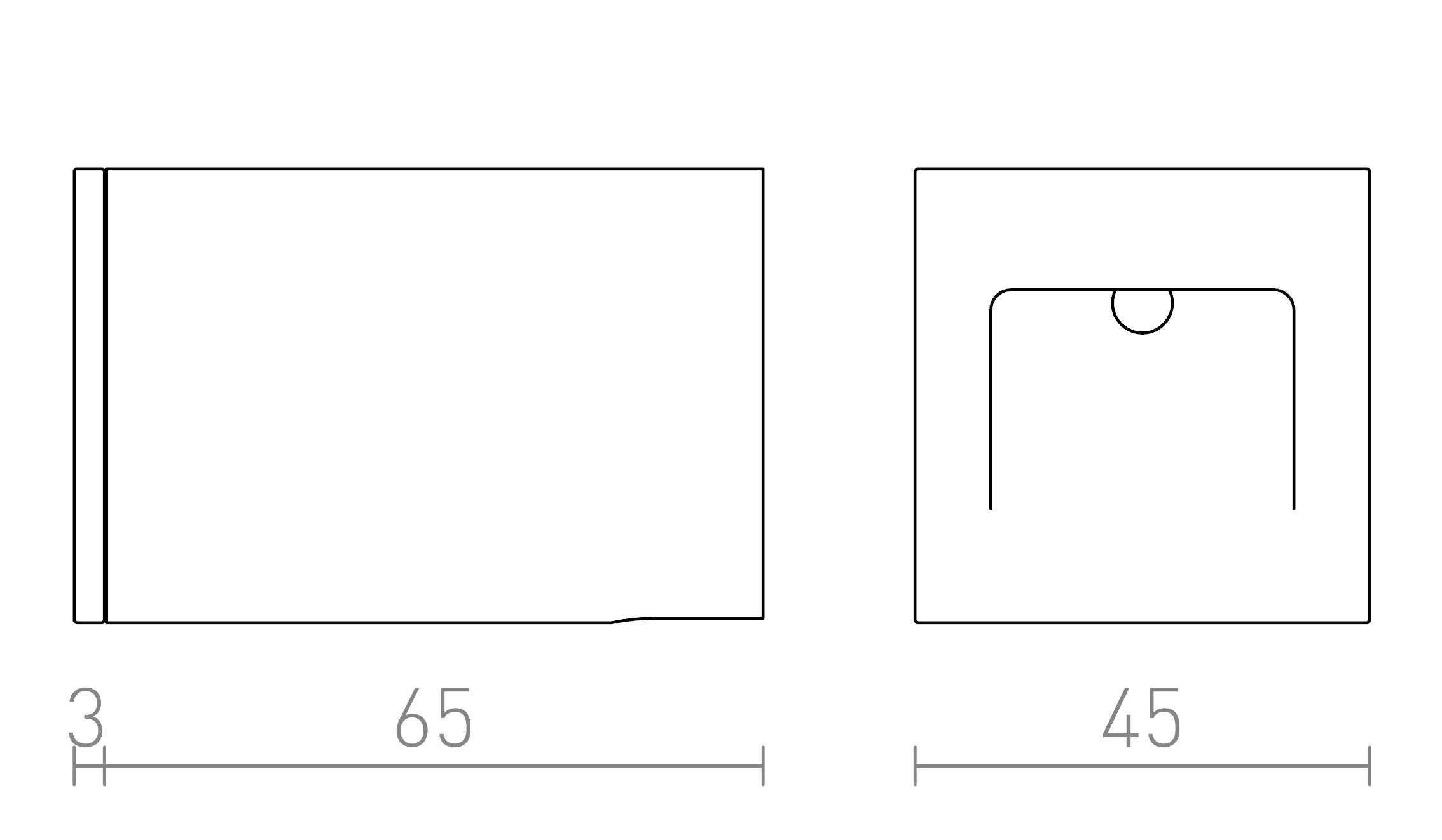 AMARO  recessed lamp - Product sketch
