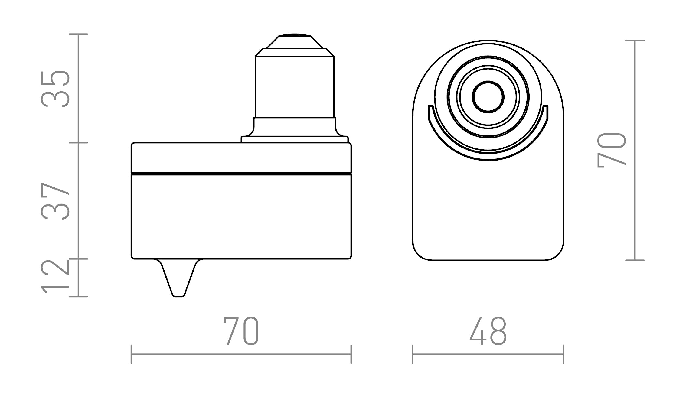 SENSOR E27  - Product sketch