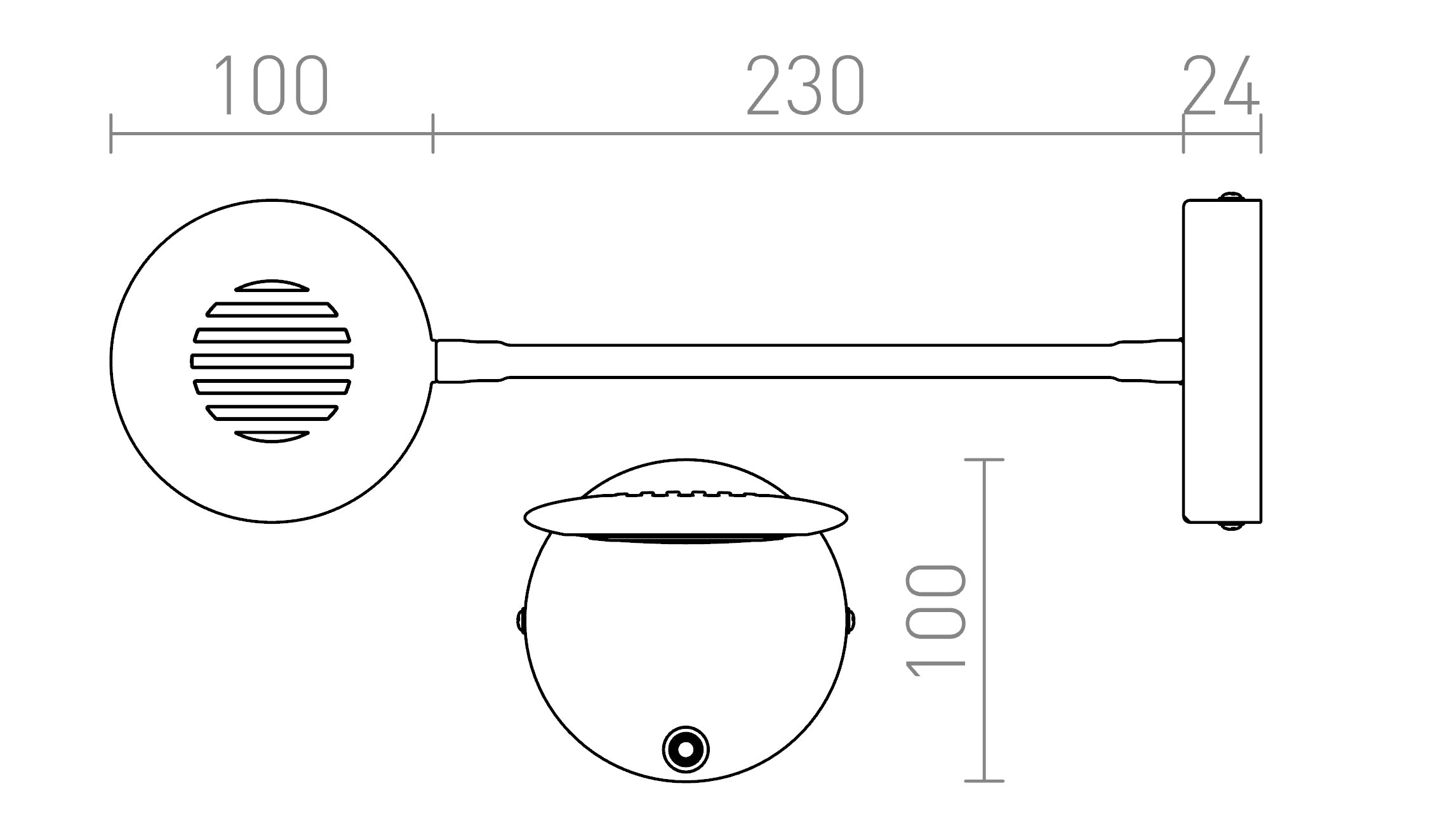 FLAP  wall lamp - Product sketch