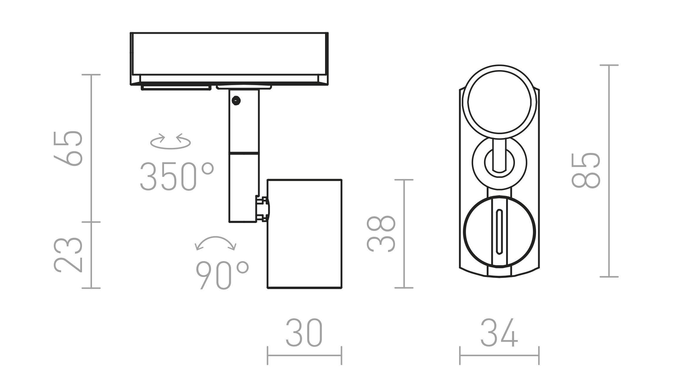 TRICA  for 1-circuit tracks - Product sketch