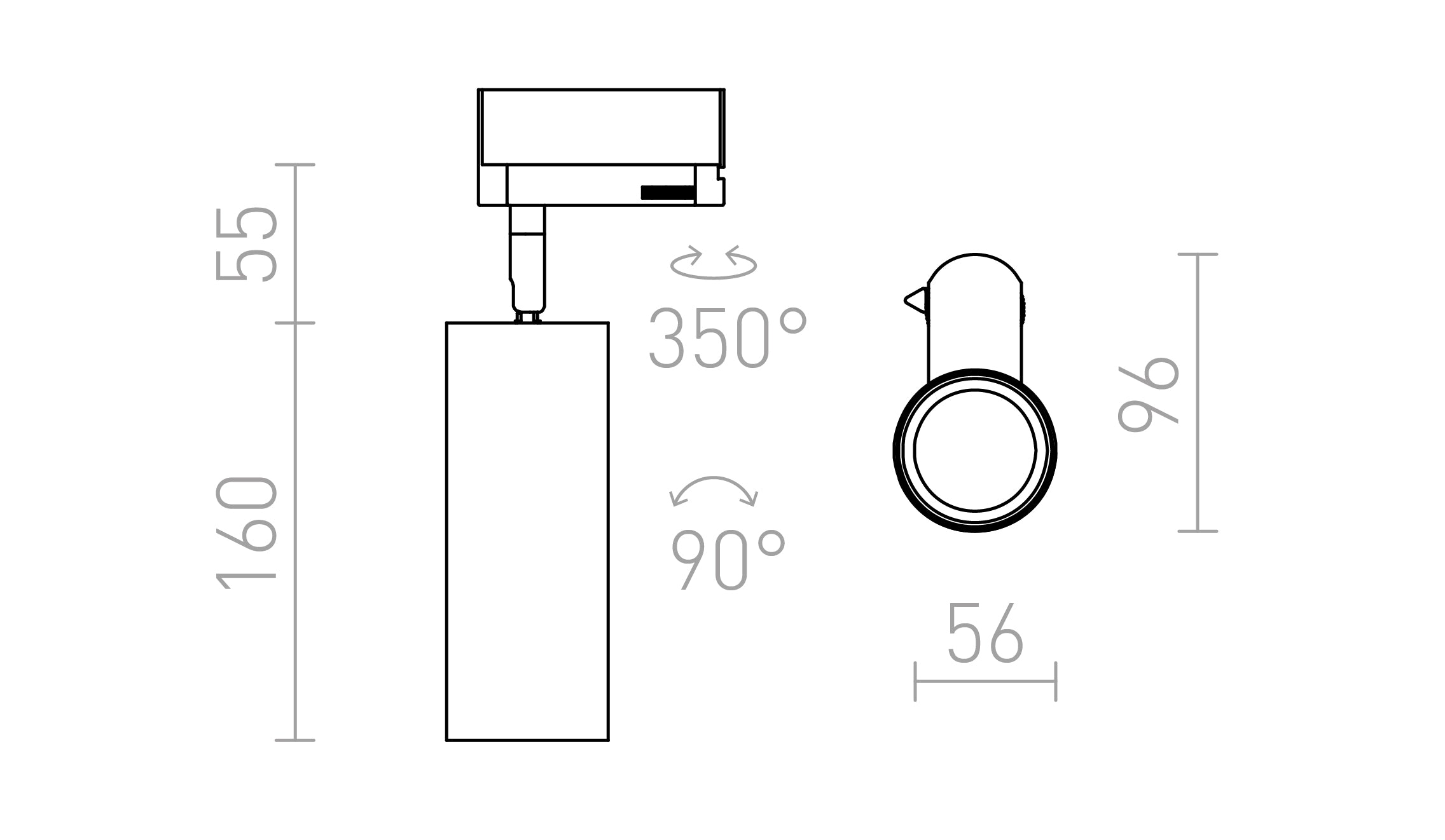 MAVRO  voor 1f. stroomrail - Product sketch