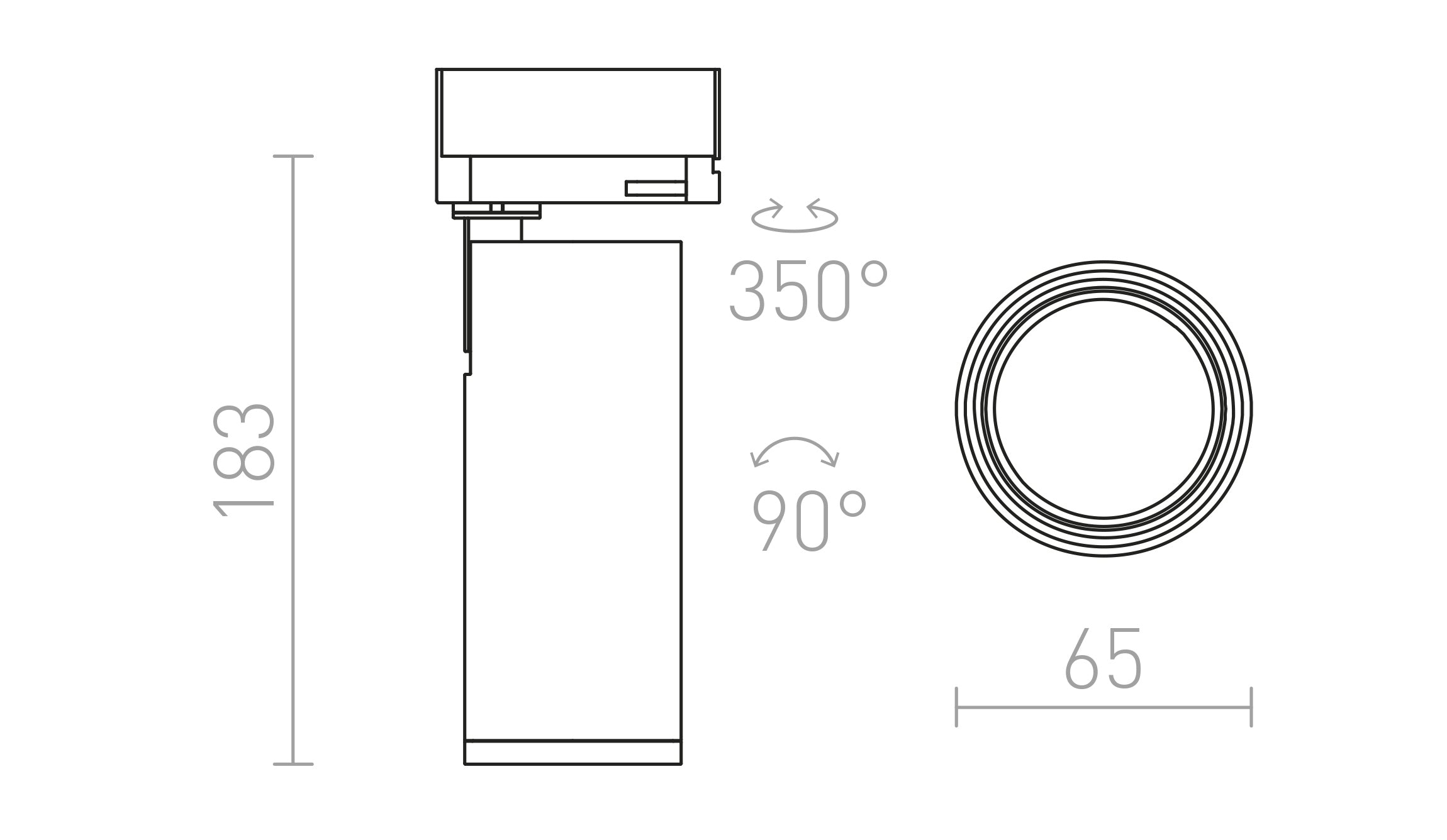 PRODIGI S for 3-circuit tracks - Product sketch