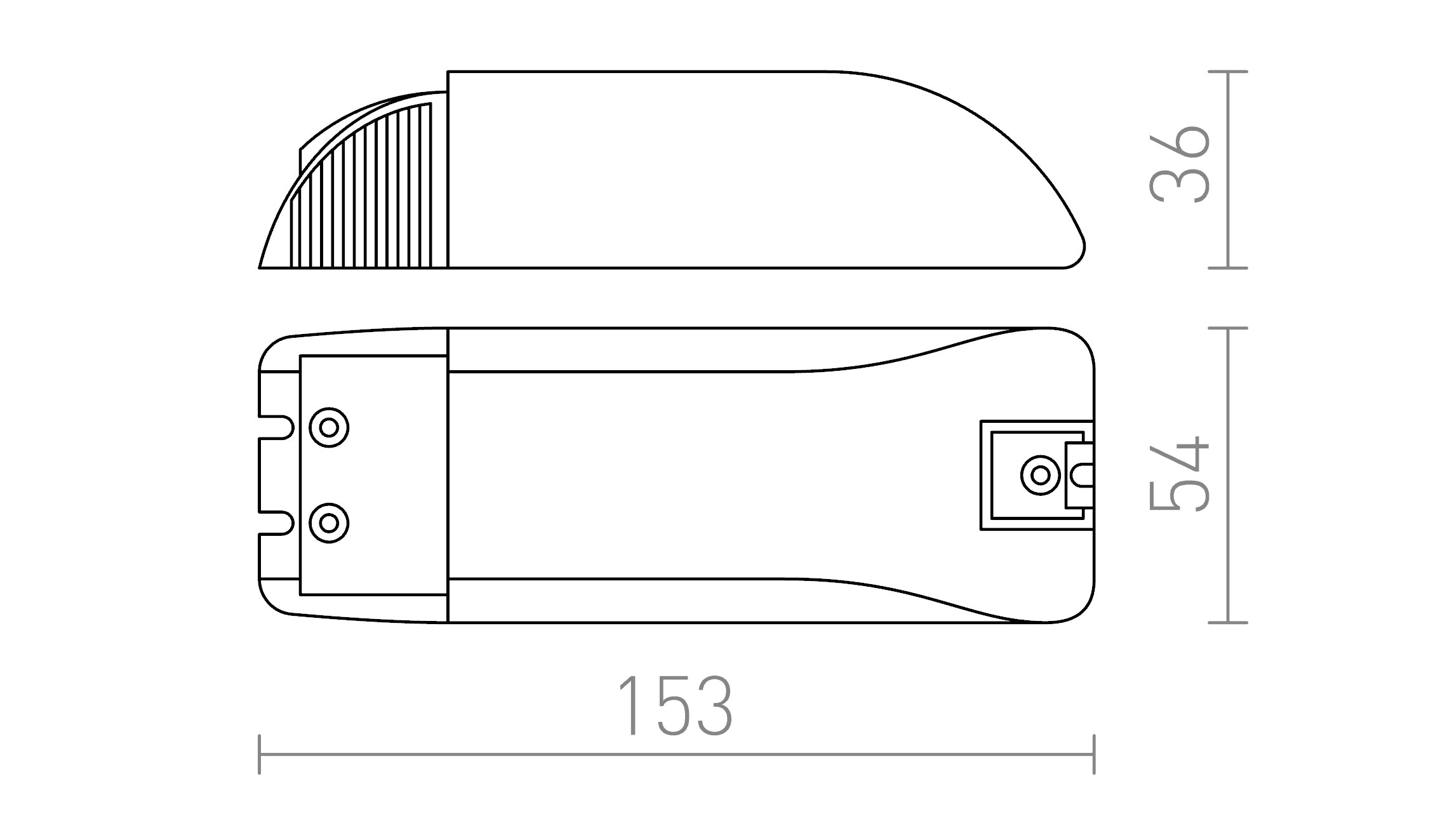TRANSFORMER 12V 150 - Product sketch