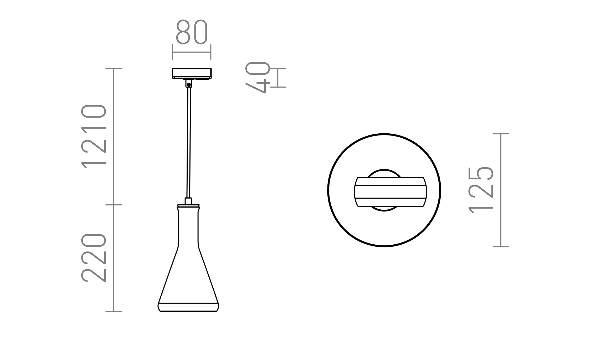 PULIRE CON EGYÁRAMKÖRÖS SÍNRE - Product sketch