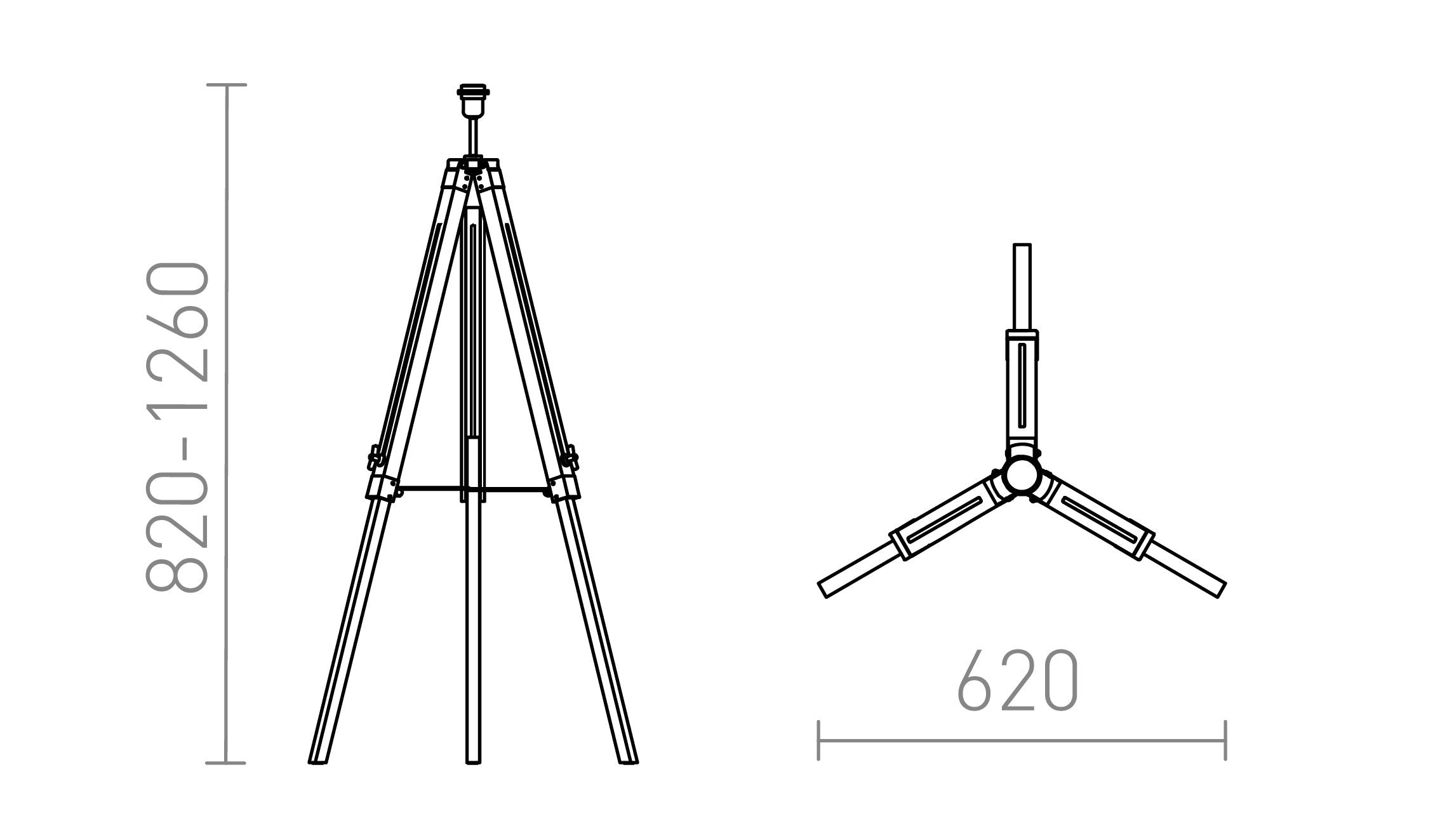 ALVIS FLOOR BASE - Product sketch