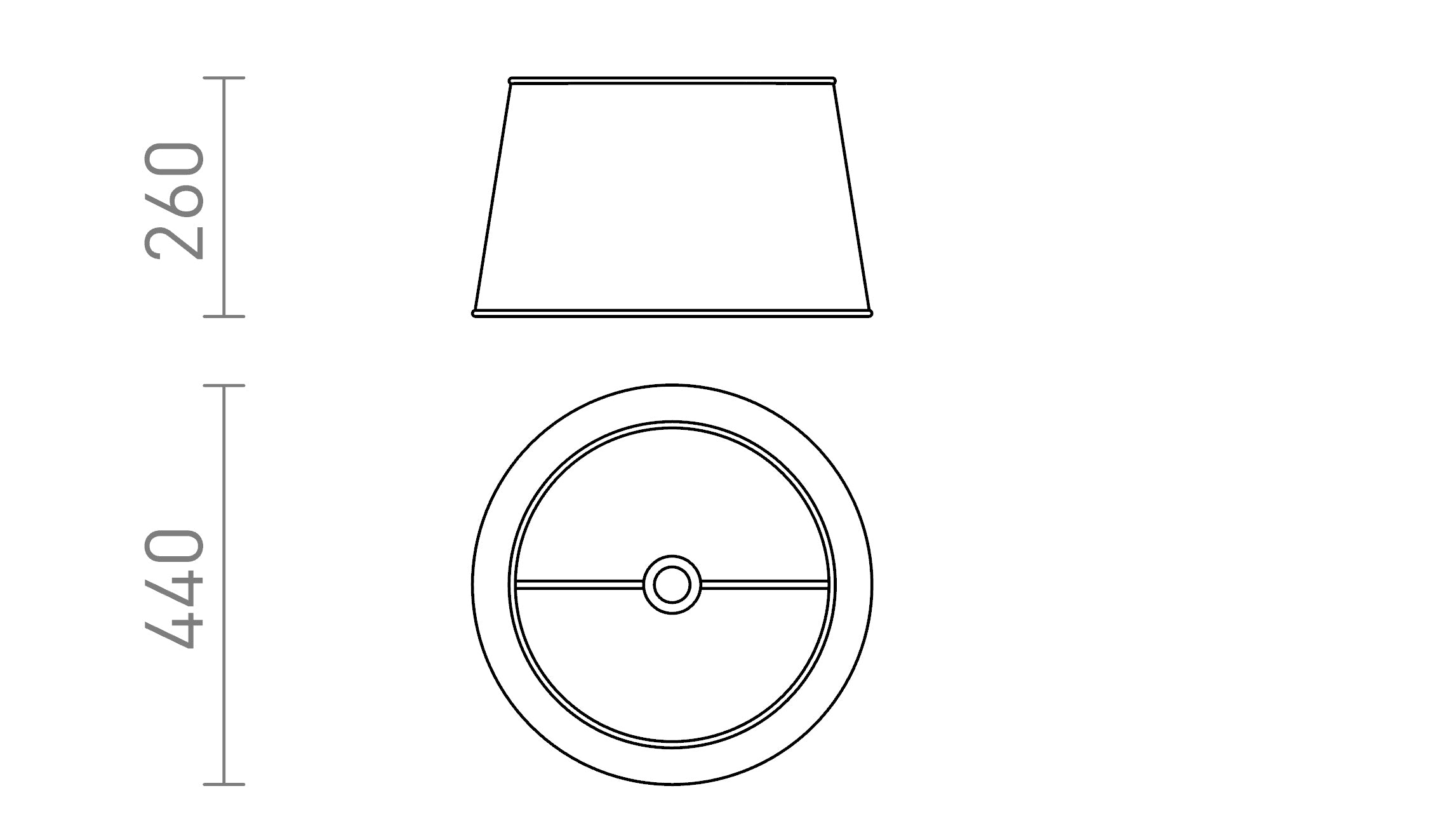 RIDICK  shade - Product sketch