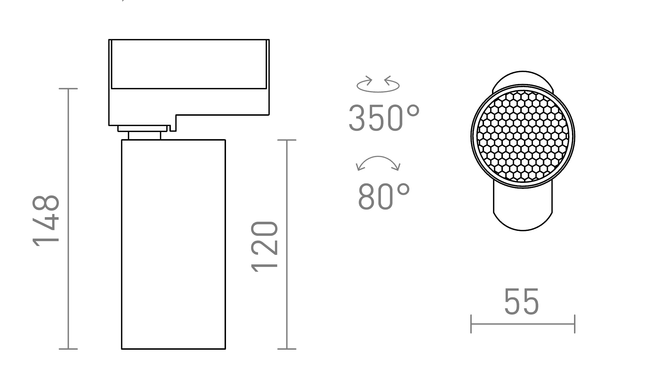 FORZA HÁROMÁRAMKÖRÖS SÍNRE - Product sketch