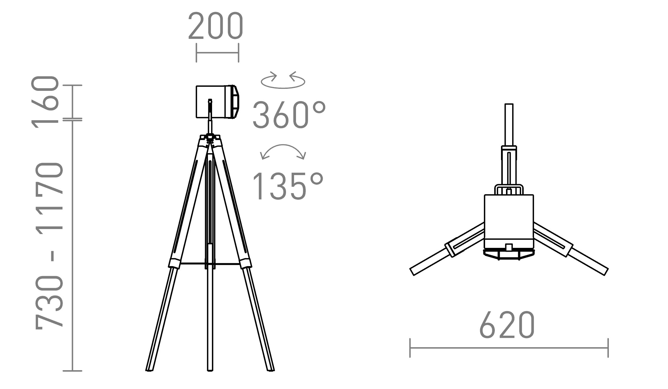 NAUTIC  floor lamp - Product sketch