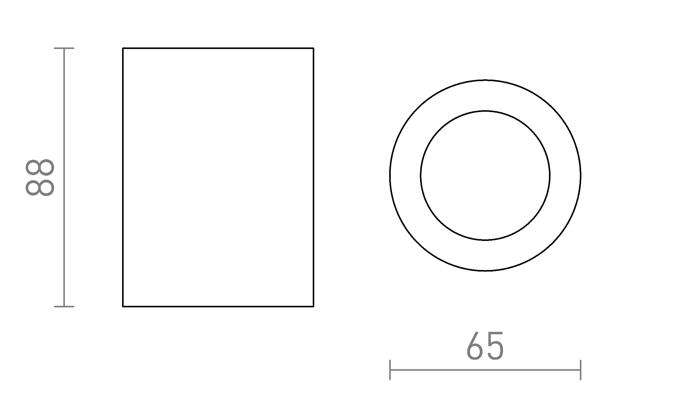 LOLA 88 ceiling lamp - Product sketch