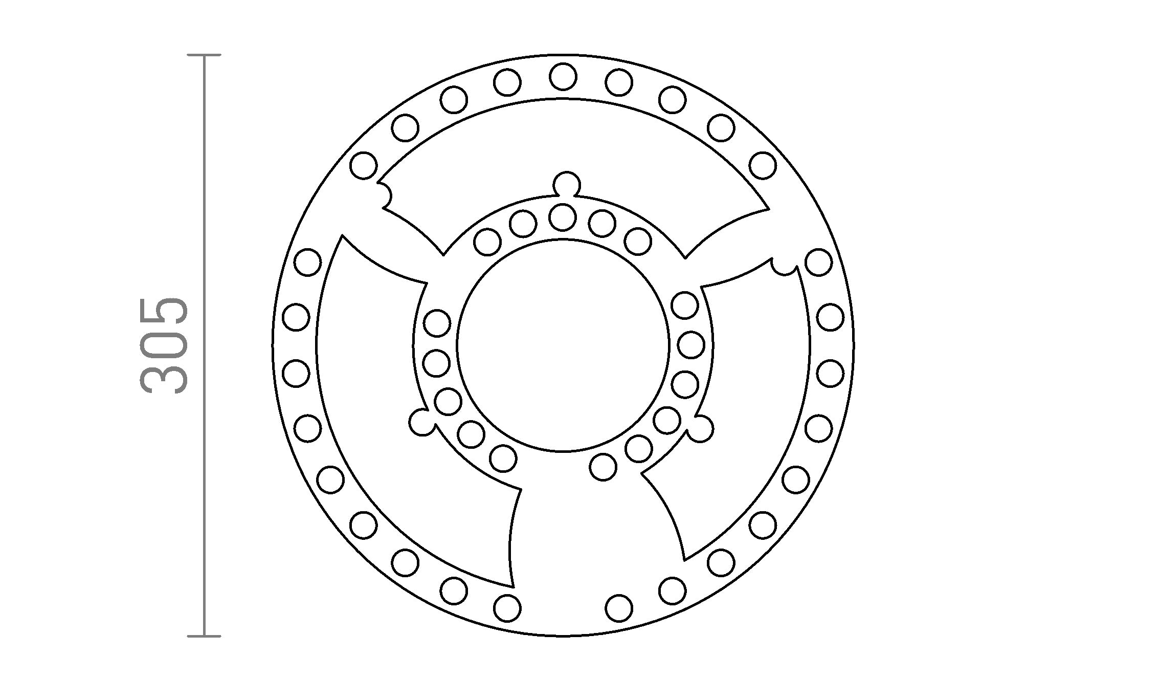 LED MODUL R 30 - Product sketch