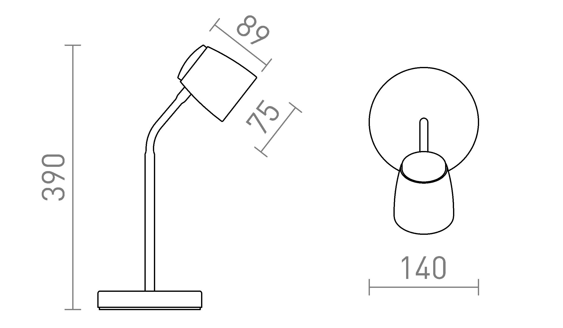JOLI  table lamp - Product sketch