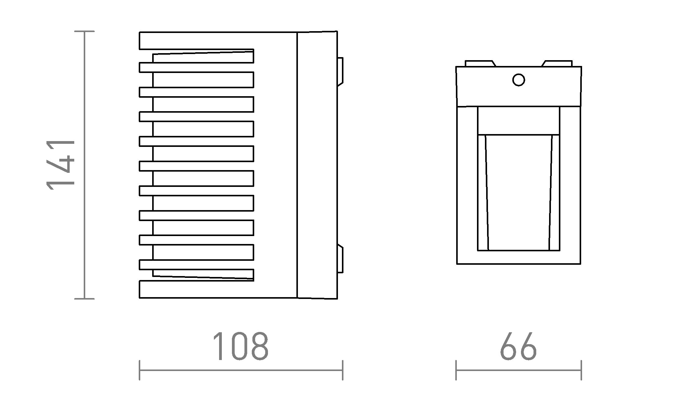 CLAIRE RC wall lamp - Product sketch
