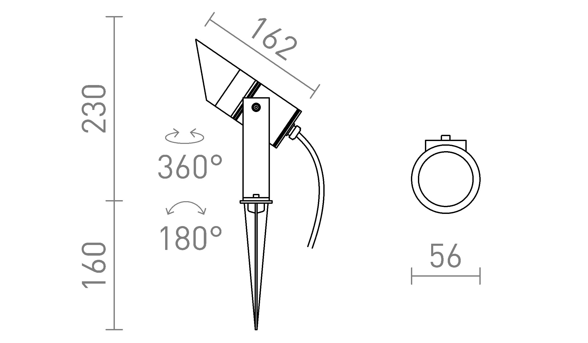 LORCA  na klinie lampa - Product sketch