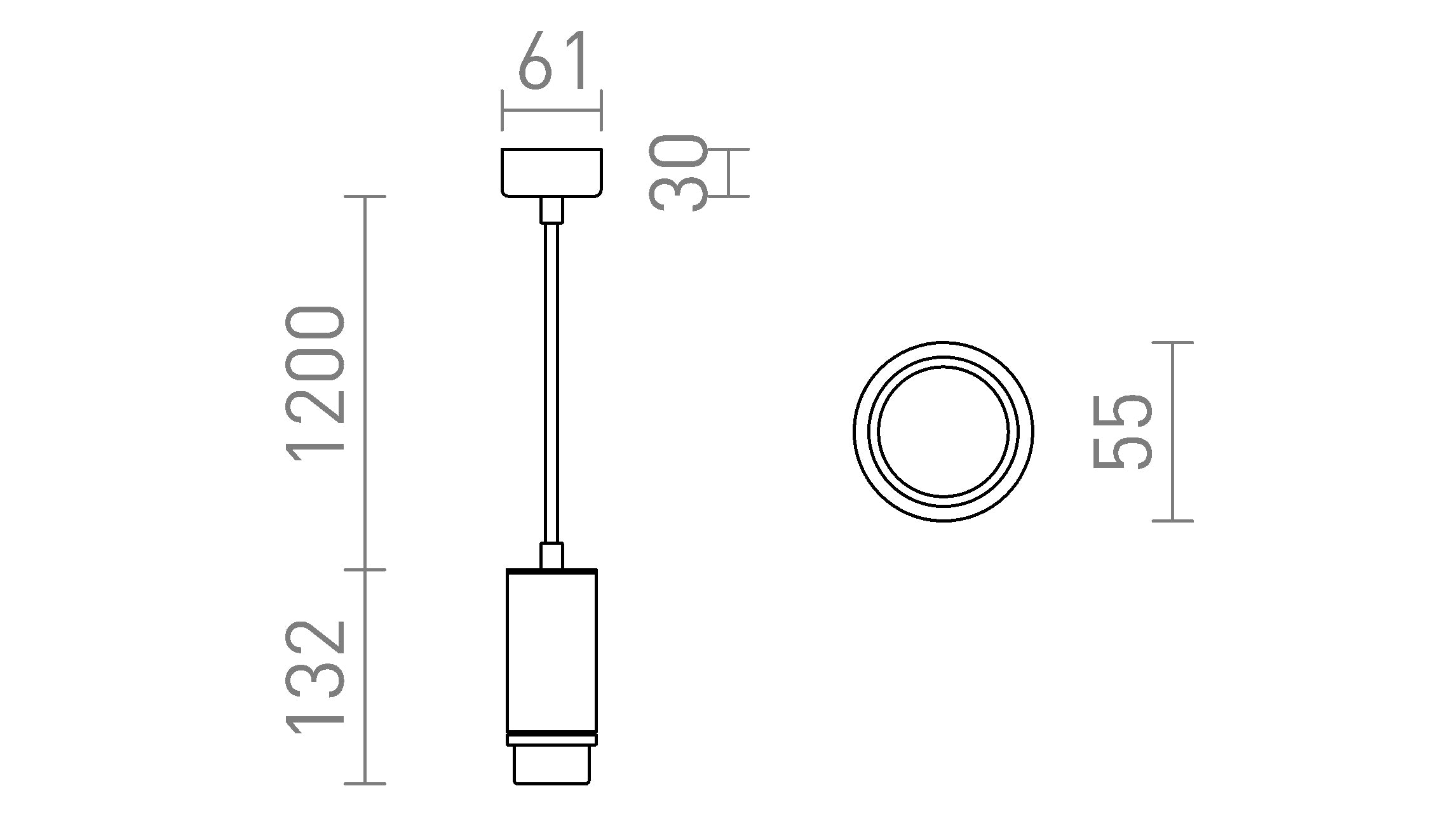 OPTIMUS FÜGGŐLÁMPA - Product sketch