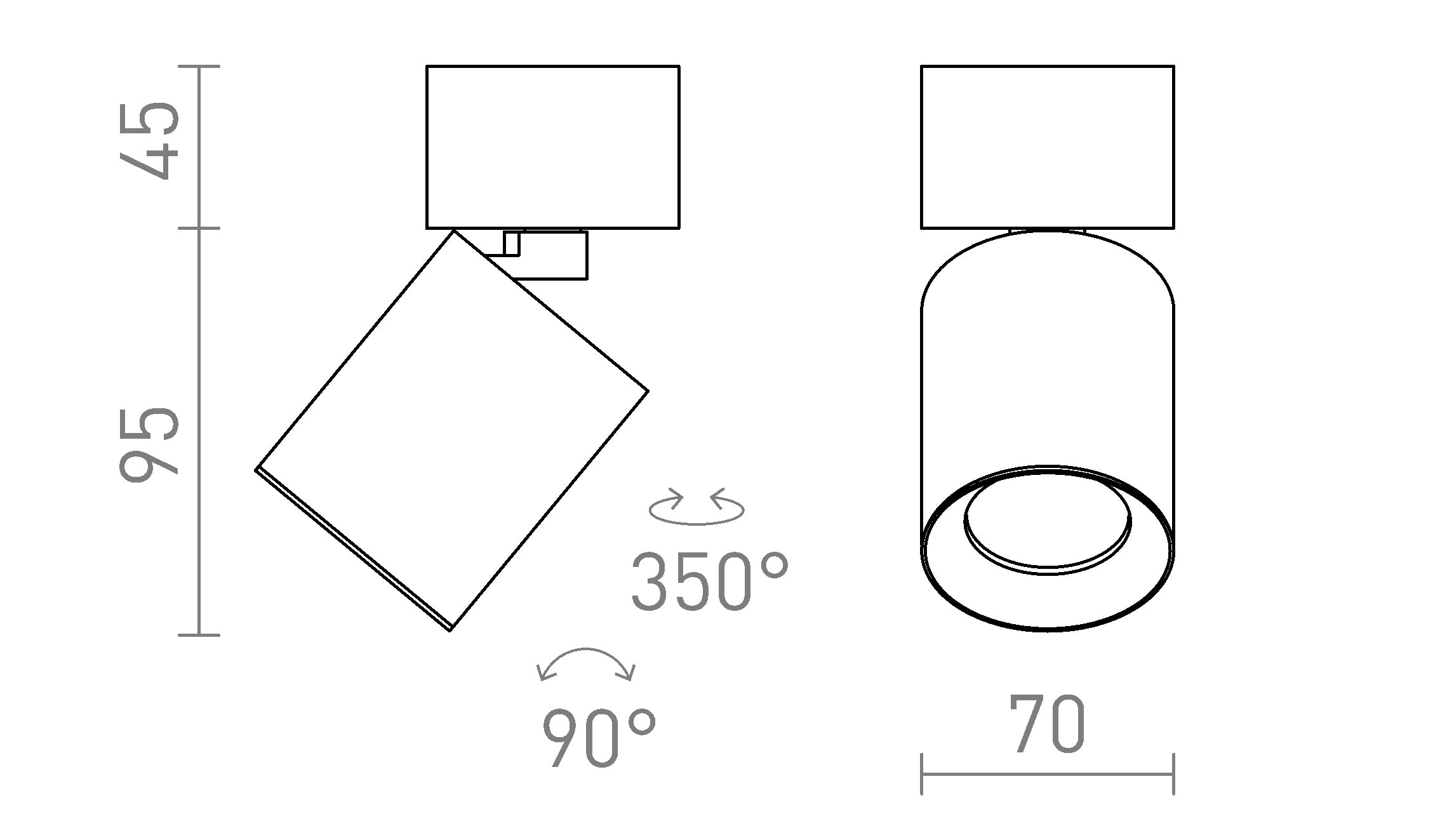 DARIO CEILING - Product sketch