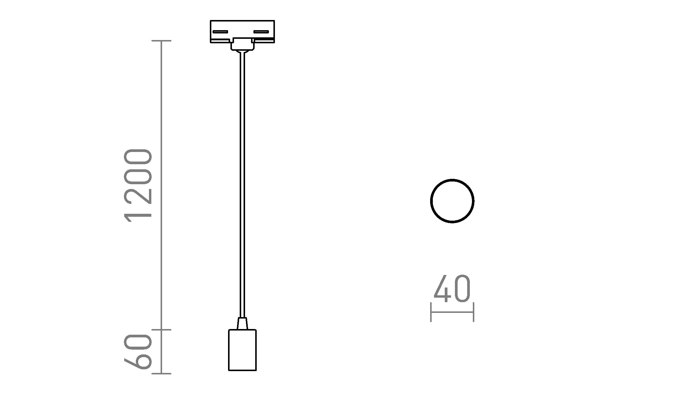 ARAQ FOR 3-CIRCUIT TRACKS PENDANT - Product sketch
