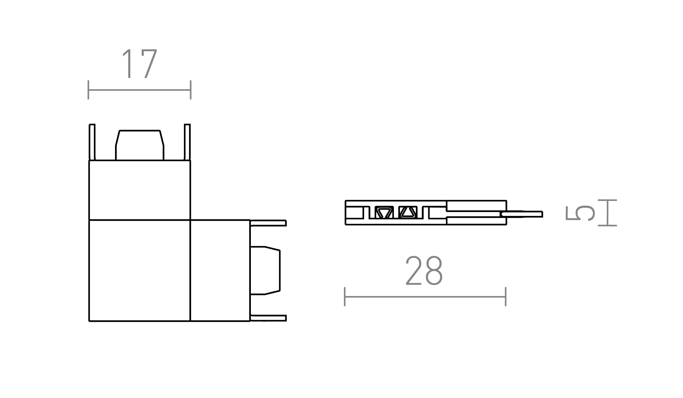 L CSATLAKOZÓ VEGA SÍNRE - Product sketch
