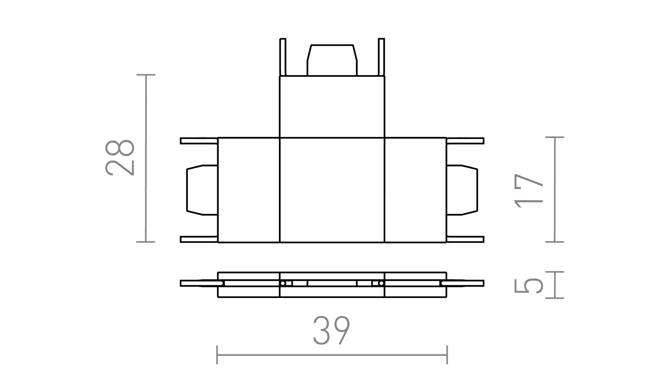 VEGA T joint - Product sketch