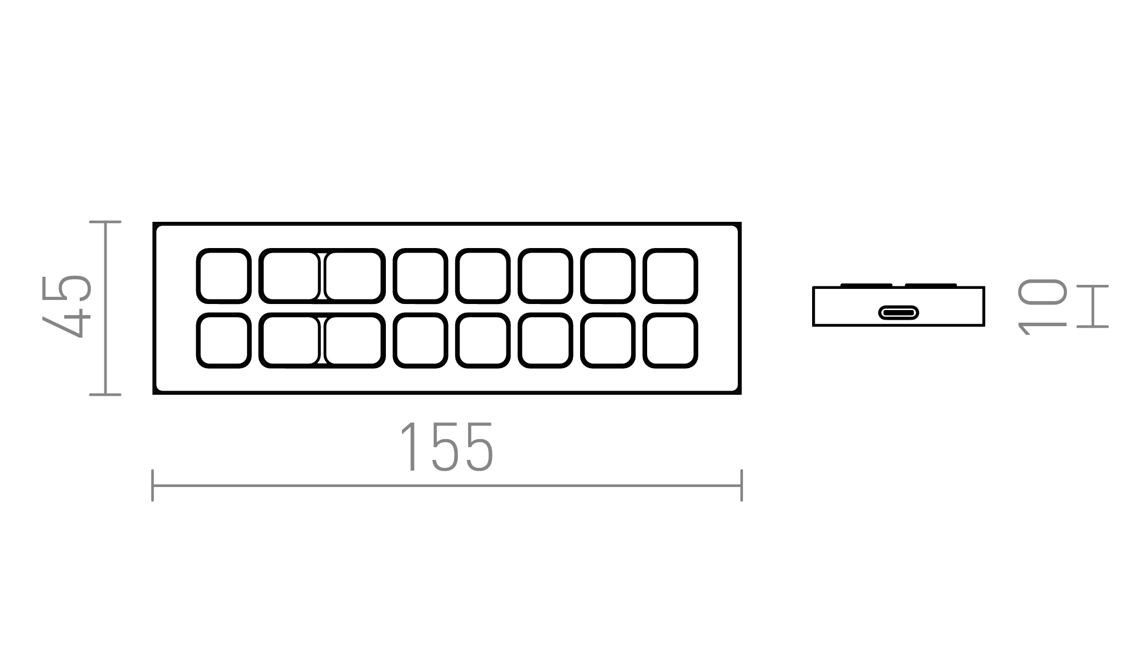 VEGA TUYA REMOTE CONTROL - Product sketch