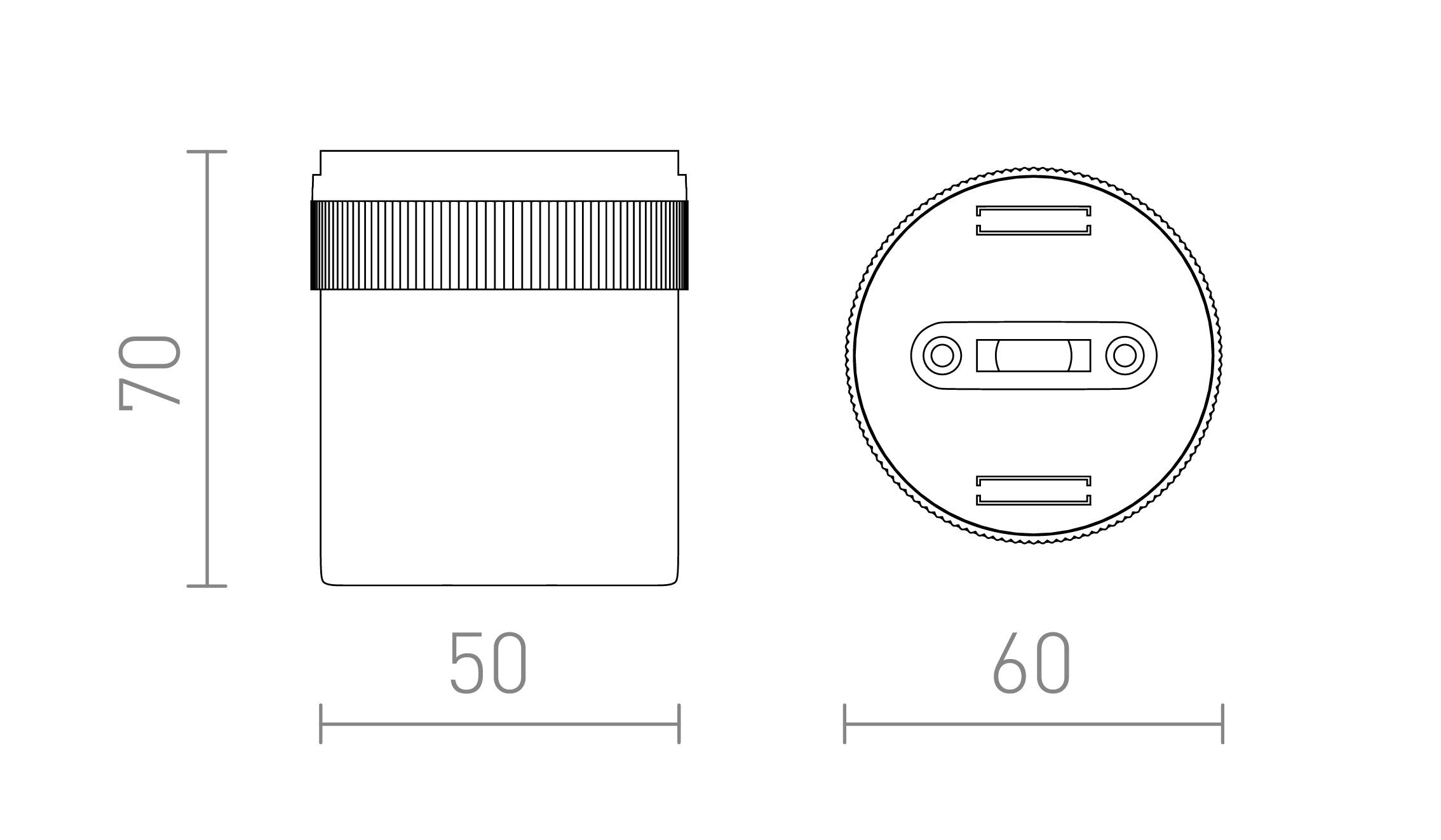 WAVE SURFACE-MOUNTED HANDLE - Product sketch