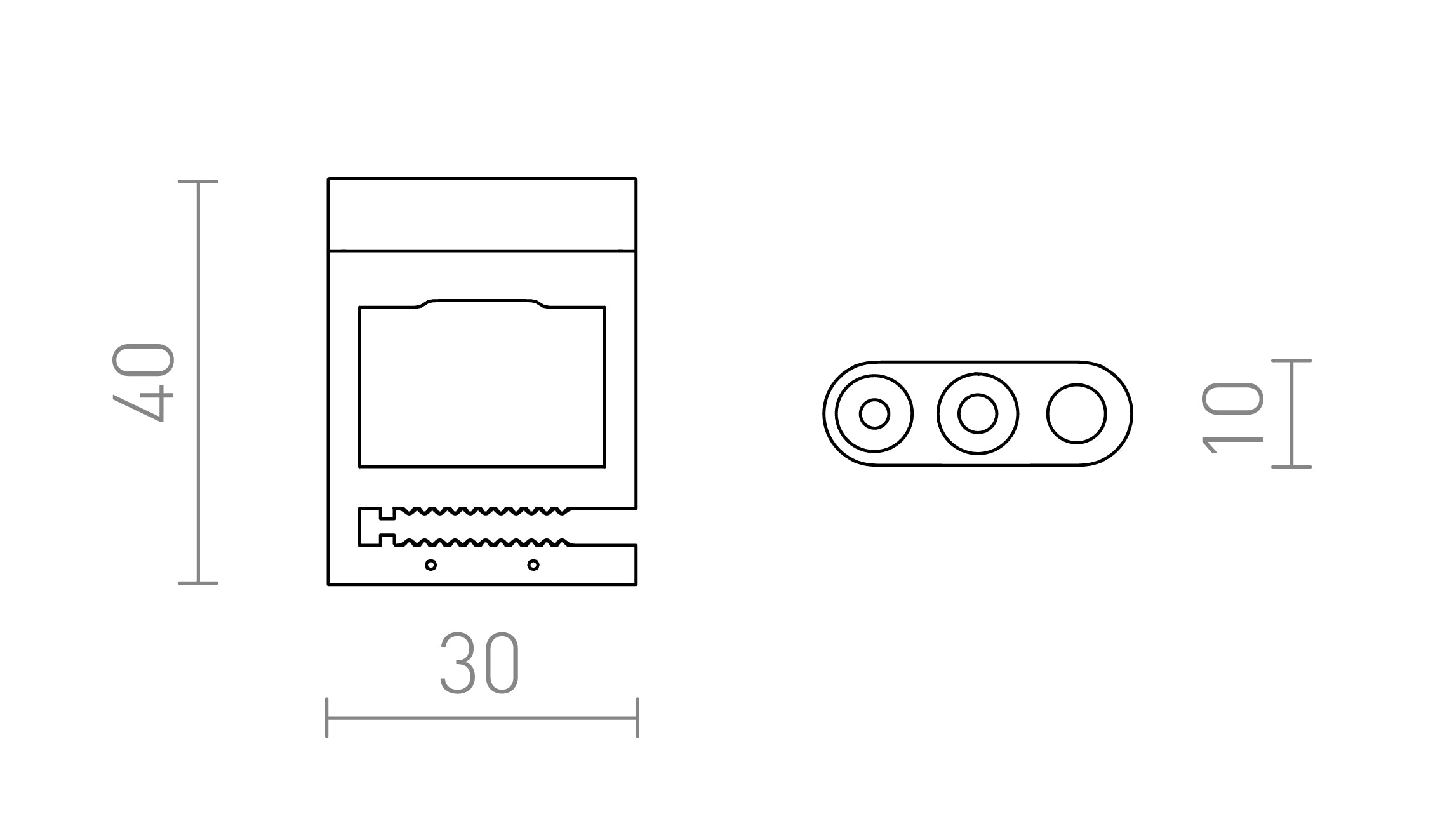 WAVE MECHANICAL HANDLE - Product sketch