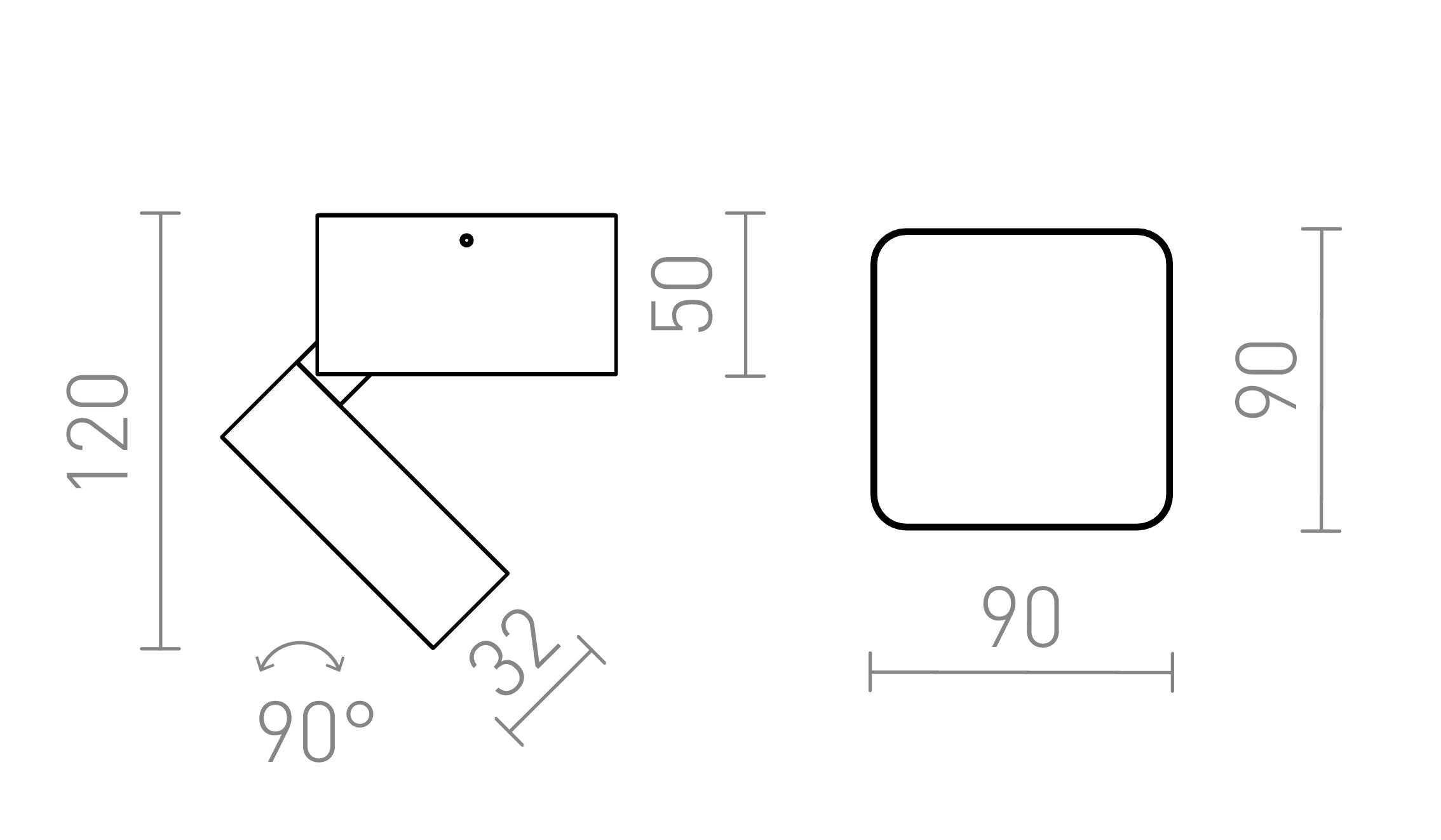 FLAVIO SQ - Product sketch