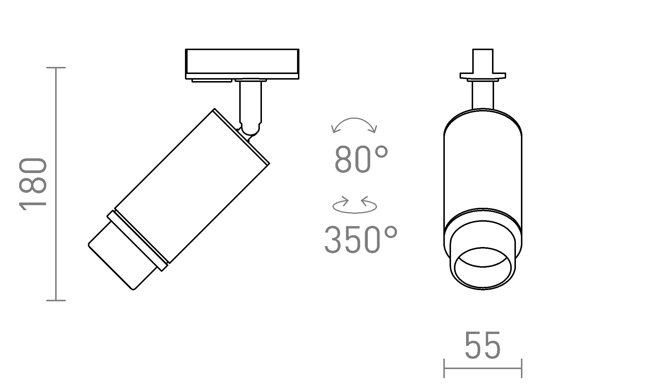 OPTIMUS 2 EGYÁRAMKÖRÖS SÍNRE - Product sketch