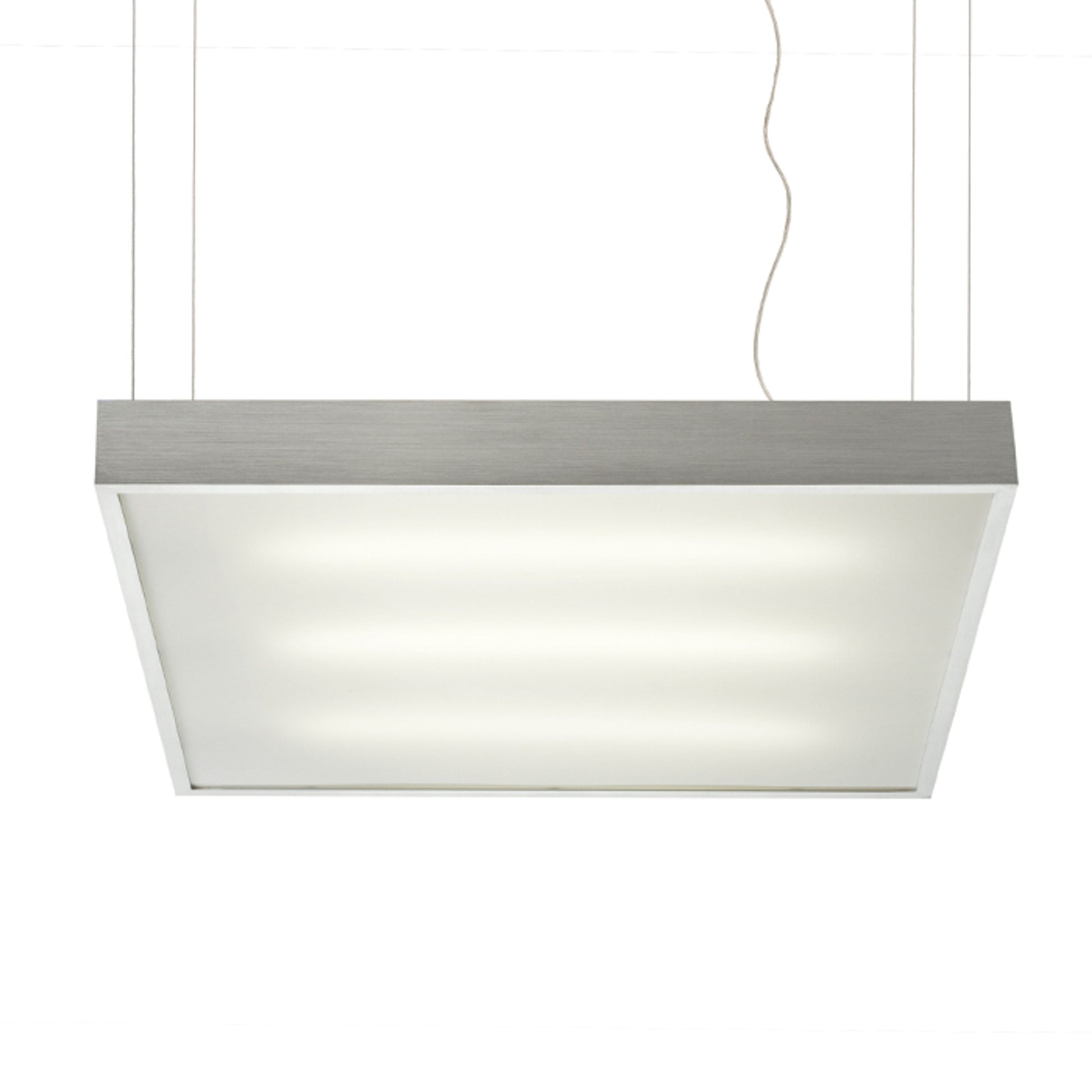 RENDL Outlet STRUCTURAL 55x55 pendant  brushed aluminum 230V 2G11 3x36W R10095 2