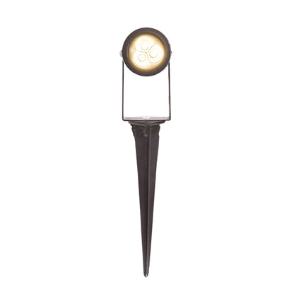 RENDL outdoor lamp GUN on spike black 230V LED 3x1W 30° IP65 3000K R10530 7