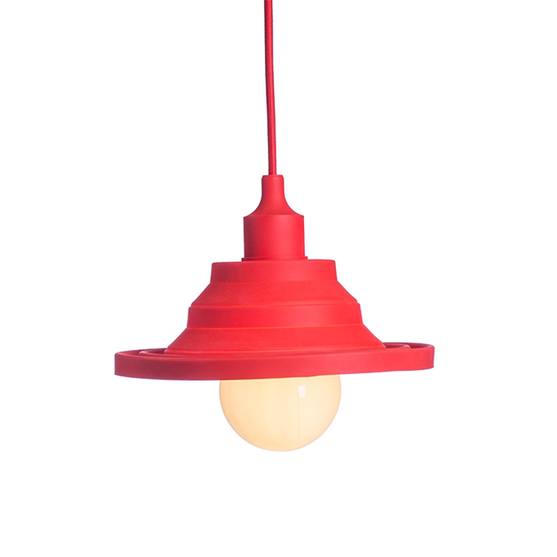 RENDL Outlet AMICI silicone pendant red  230V E27 42W R10619 1