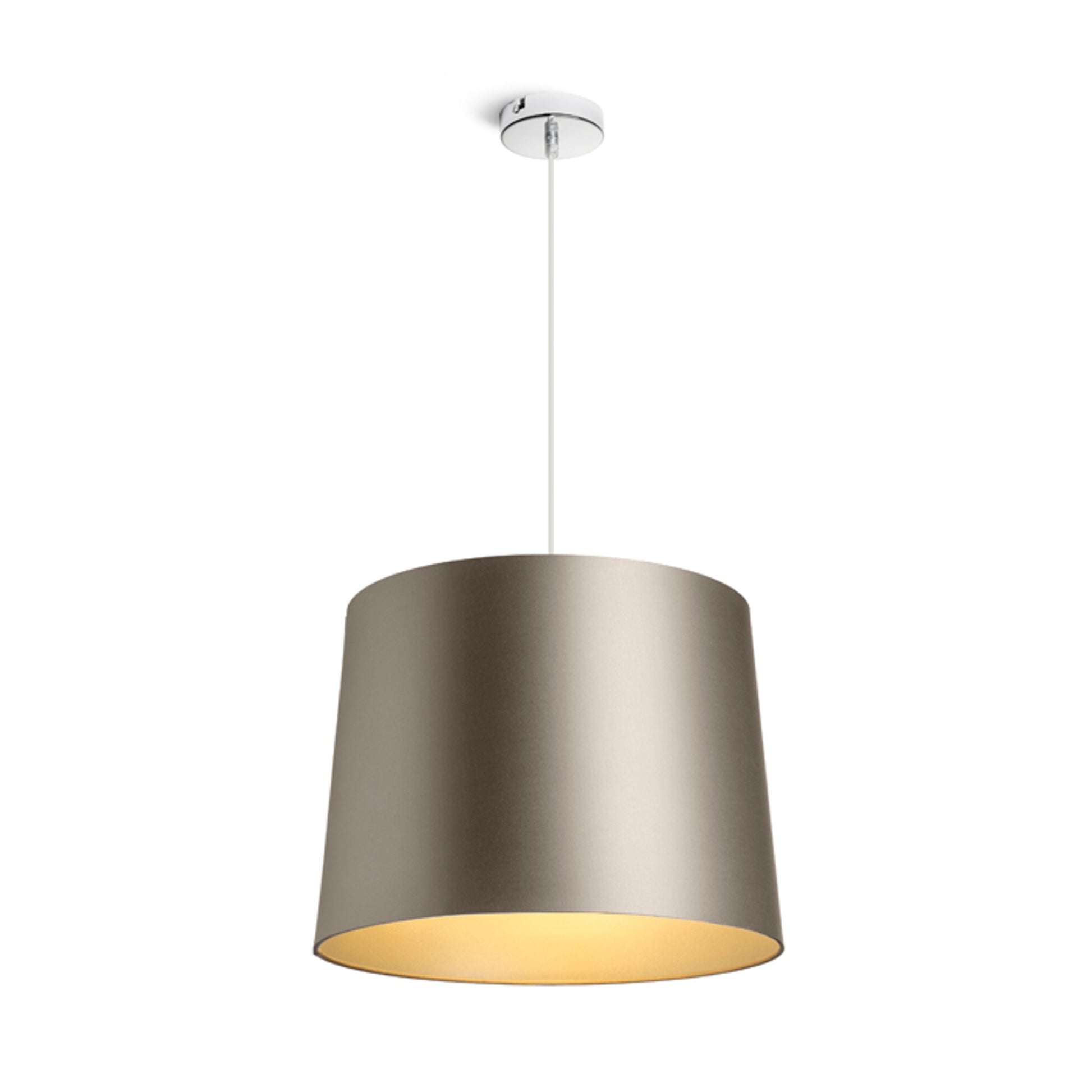 RENDL shades, shade bases, pendent sets ASPRO 40/30 shade  Monaco dove gray/silver PVC  max. 23W R11589 8