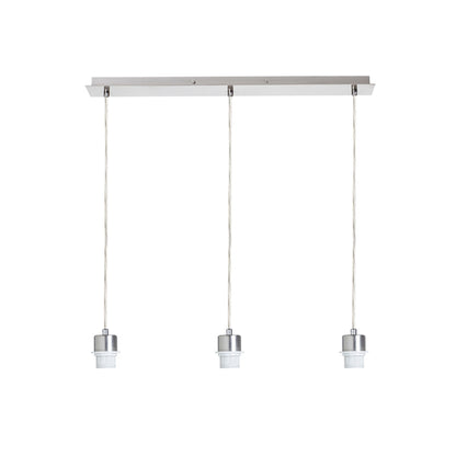 RENDL shades, shade bases, pendent sets MORE 60 pendant ceiling base  matt nickel 230V LED E27 3x15W R11774 1
