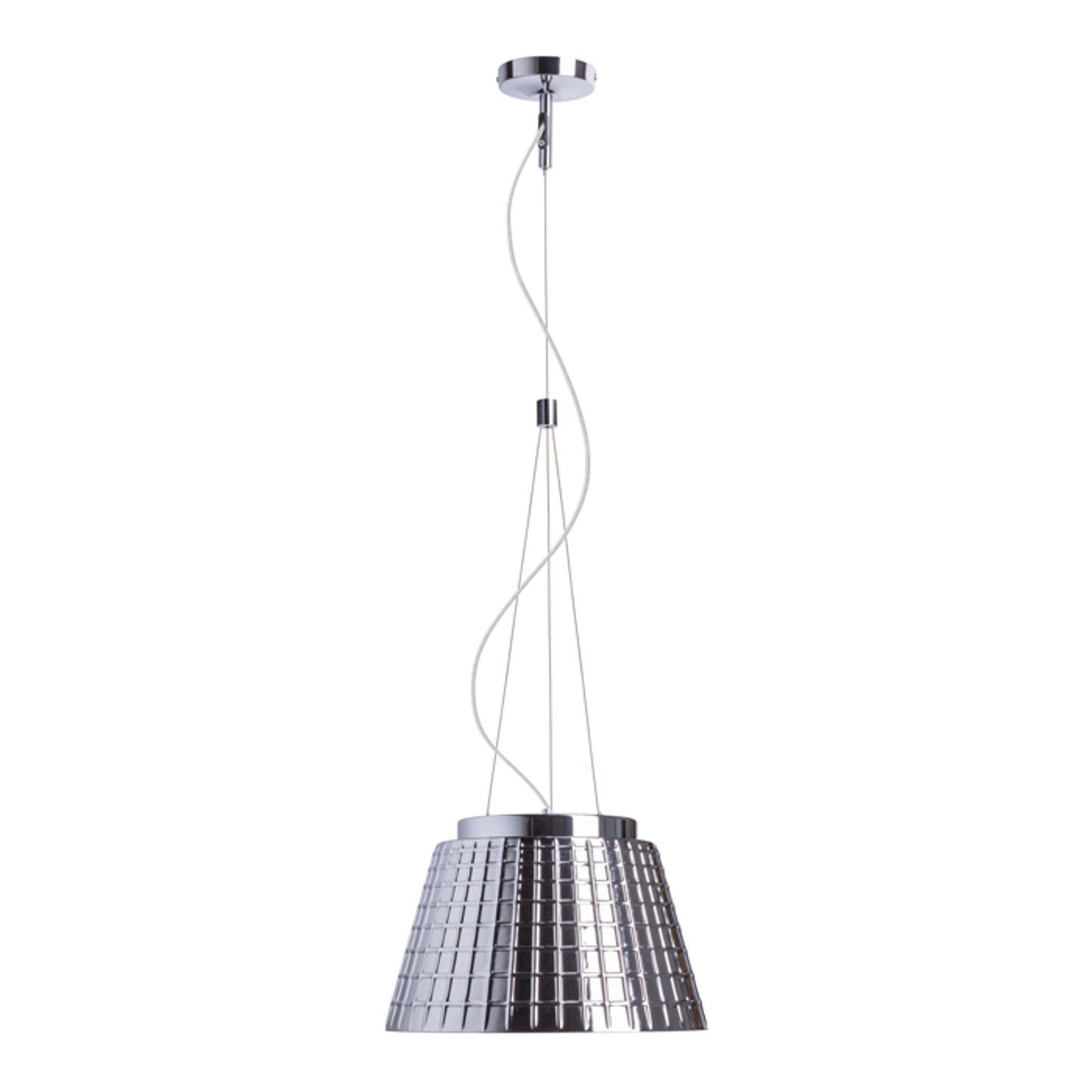 RENDL pendant lamp CORONA pendant  chrome-tinted glass 230V LED E27 15W R12055 1
