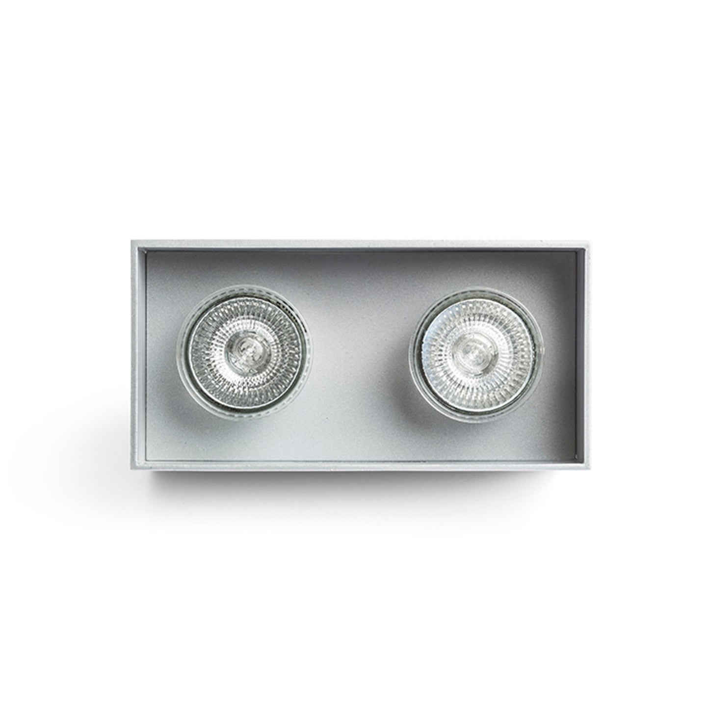 RENDL surface mounted lamp AGATE II ceiling  brushed aluminum 230V LED GU10 2x7W R12738 2