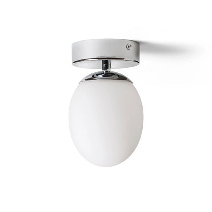 RENDL surface mounted lamp MERINGUE 11 ceiling  opal-colored glass/chrome 230V LED G9 9W IP44 R13689 3