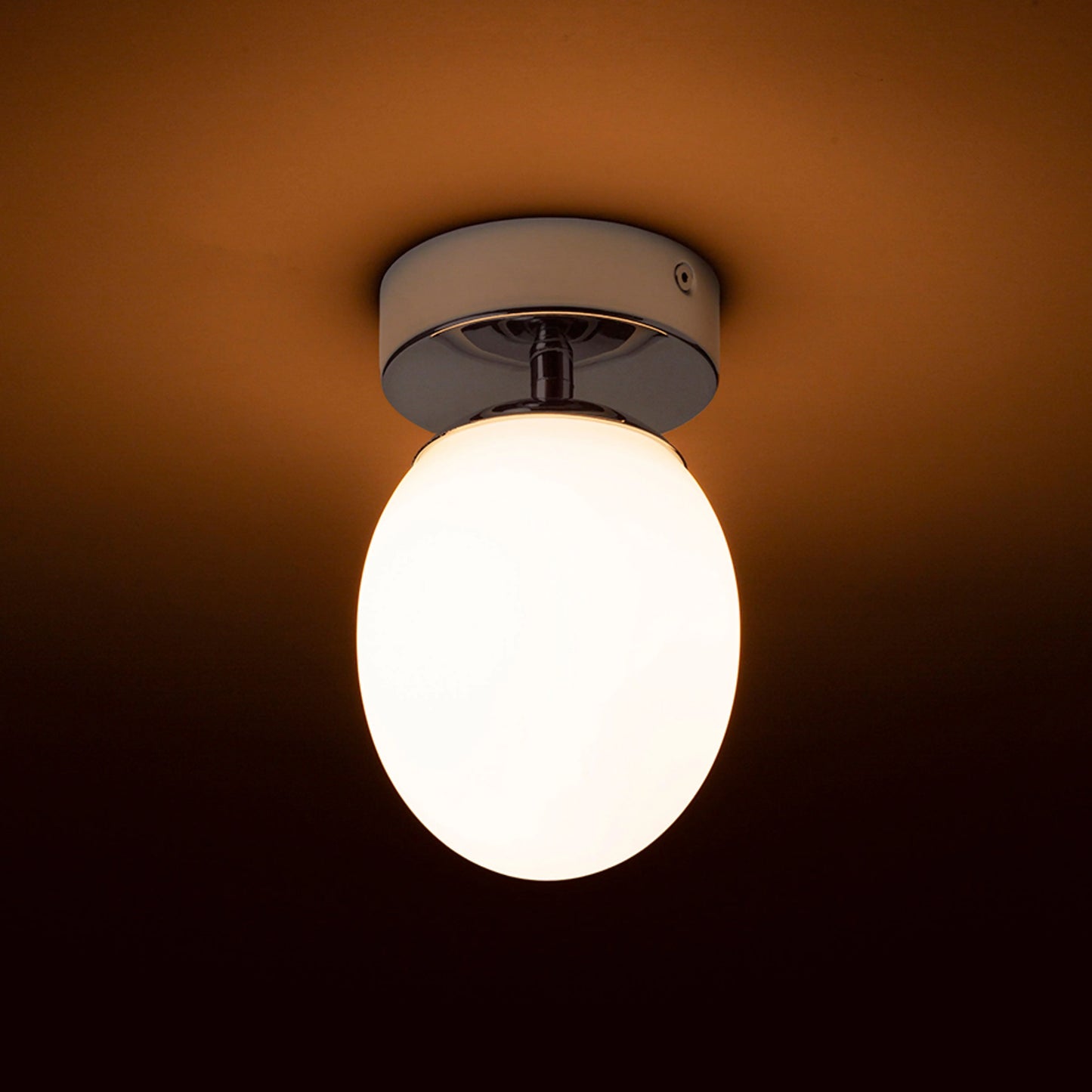 RENDL surface mounted lamp MERINGUE 11 ceiling  opal-colored glass/chrome 230V LED G9 9W IP44 R13689 4
