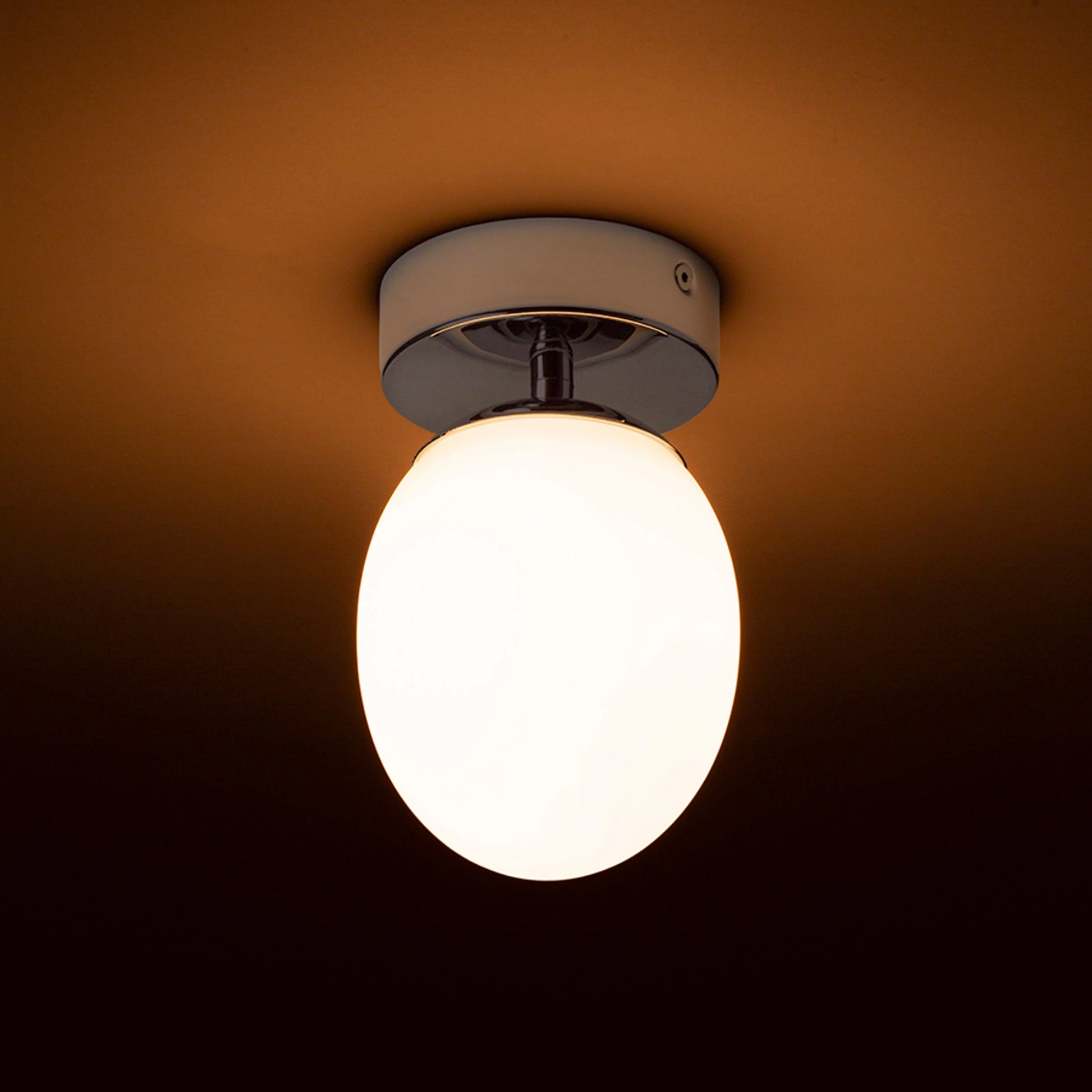 RENDL surface mounted lamp MERINGUE 11 ceiling  opal-colored glass/chrome 230V LED G9 9W IP44 R13689 4