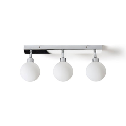 RENDL spotlight BOLLY III surface mounted  opal-colored glass/chrome 230V LED G9 3x3W IP44 R13691 6