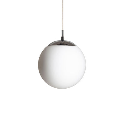 RENDL pendant lamp LUNA 20 pendant  opal-colored glass/chrome 230V LED E27 11W R13745 2