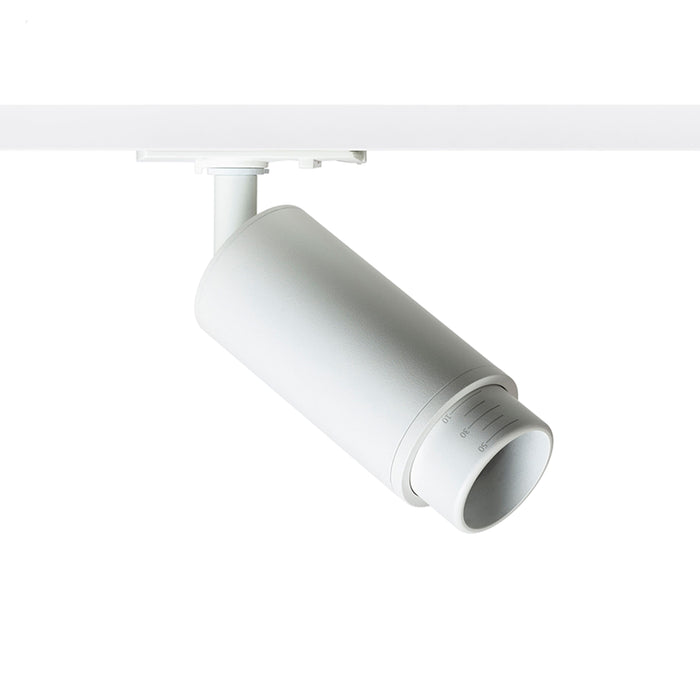 RENDL 1-circuit track system OPTIMUS for 1-circuit tracks white 230V LED GU10 9W 10 50° R13781 2