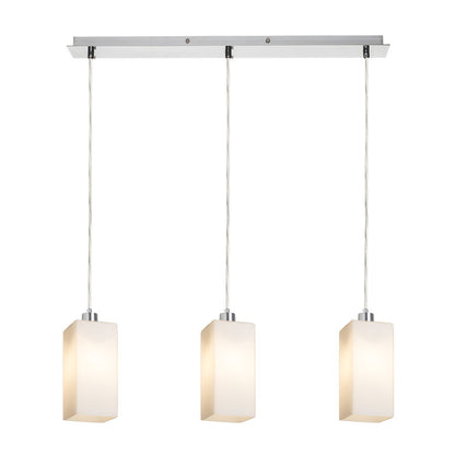 RENDL pendant lamp LIZ III 60 pendant  opal-colored glass/chrome 230V LED E27 3x15W R14024 3