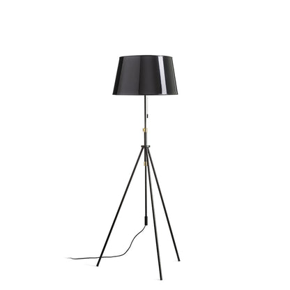 RENDL floor lamp LUTON/RIDICK floor shiny black golden foil/black/metal 230V LED E27 15W R14066 1