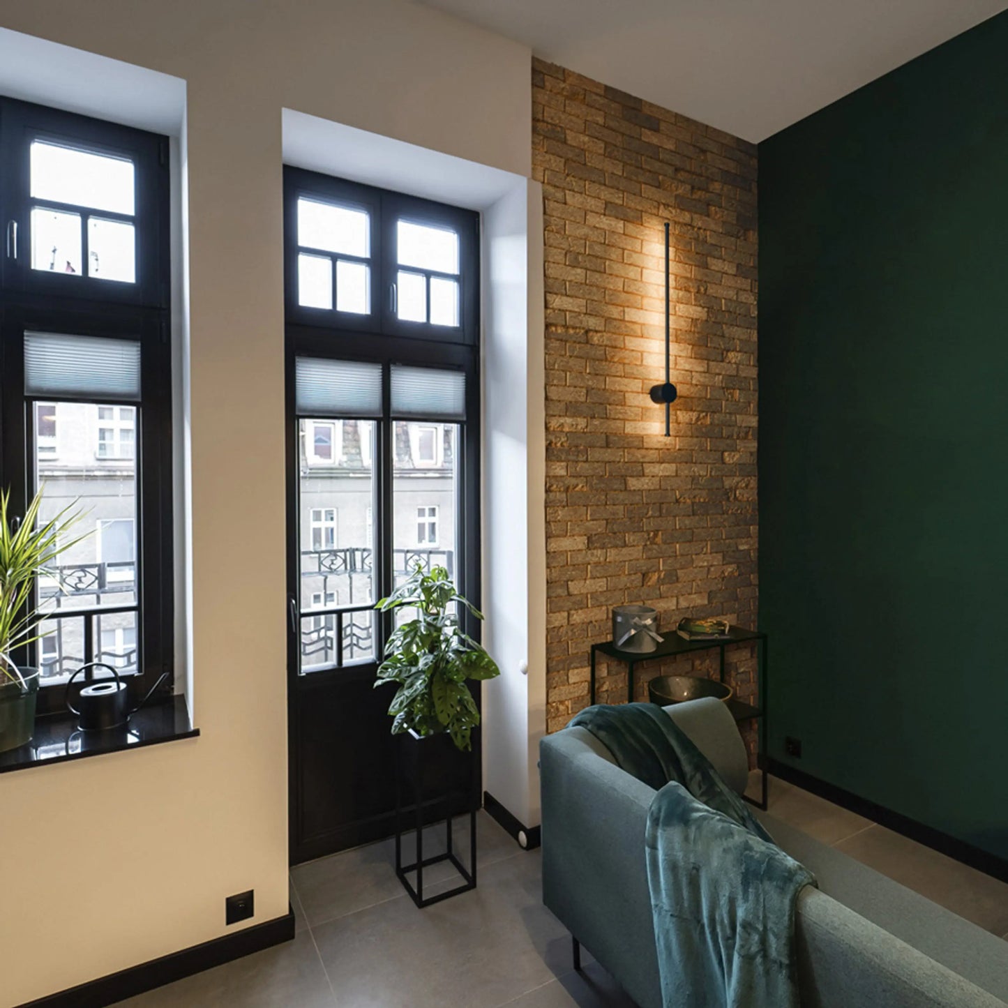 RENDL outdoor lamp BEEM 80 wall black grey frosted acrylic 230V LED 14W 120° IP54  3000K R14193 8