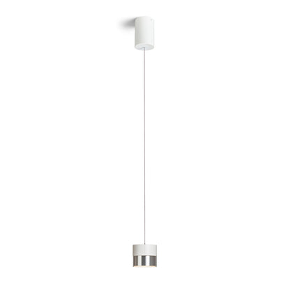 RENDL pendant lamp JUNIPER height adjustable pendant white chrome 230V LED 15W 30°  3000K R14218 2